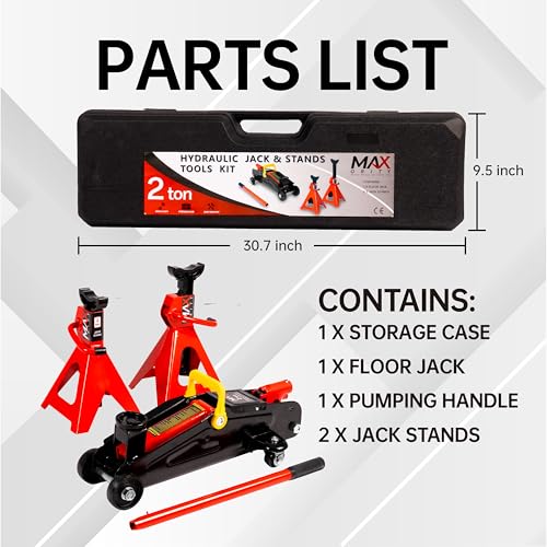3-Ton (6600lbs) Low-Profile Dual Pistons Heavy-Duty Steel Racing Floor Jack with Quick Lift Hydraulic Pump