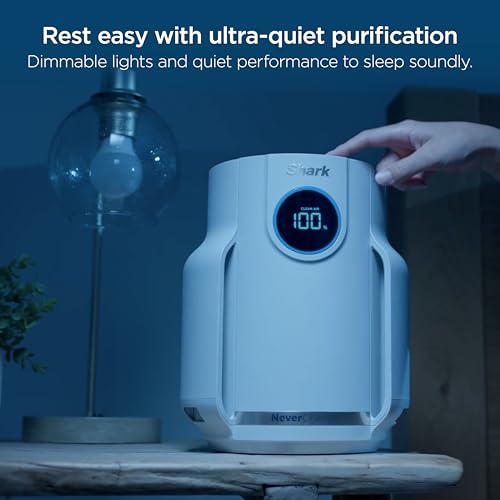 Shark Air Purifiers for Home Large Room with NeverChange Air Filter, 5 Year HEPA Filter, Covers 650 Sq. ft