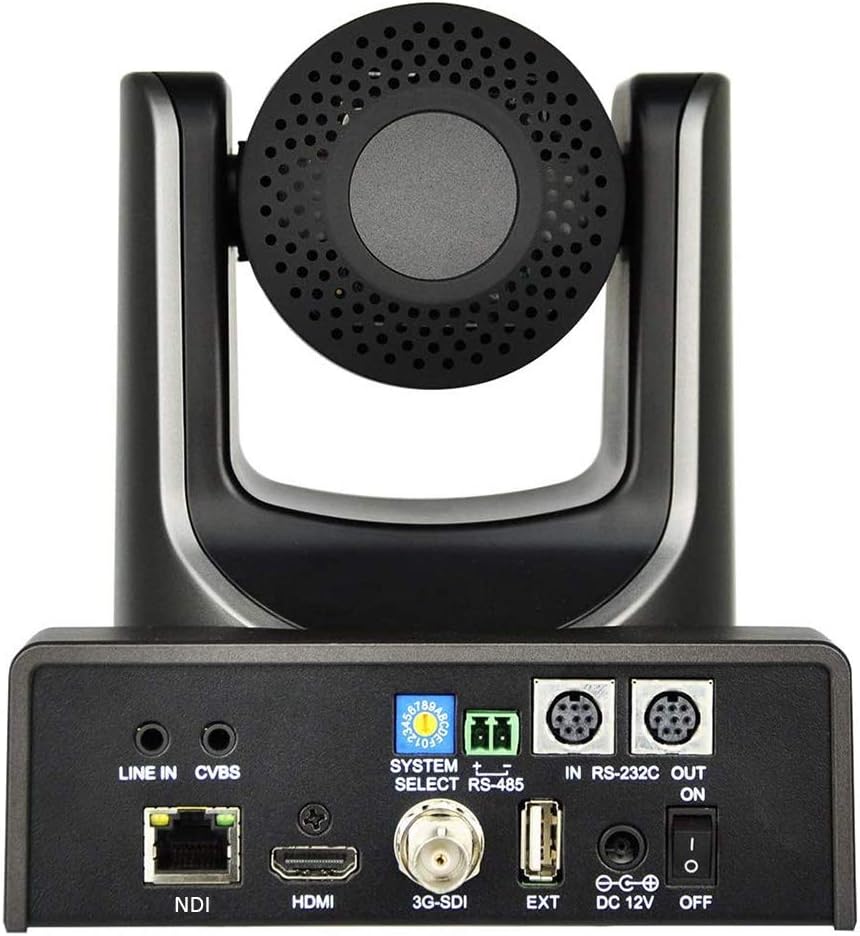 AVKANS NDI Camera, 20X Zoom Video PTZ Camera with Simultaneous HDMI/3G-SDI/IP Streaming for Church Video Production School Event