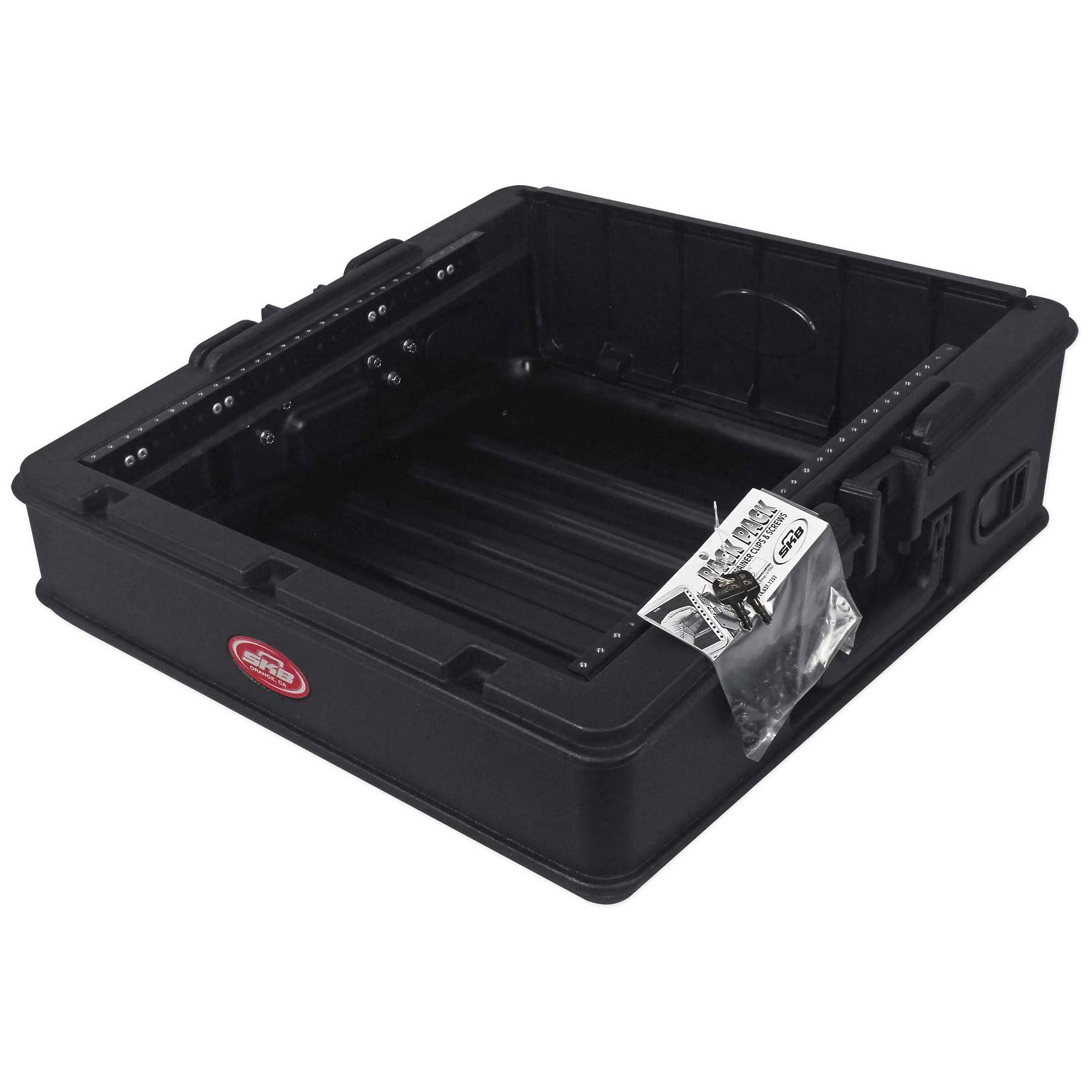 SKB 1SKB-R100 10U Top Mixer Rack Case, Steel Rails, DOOR, Access Port+RockShip