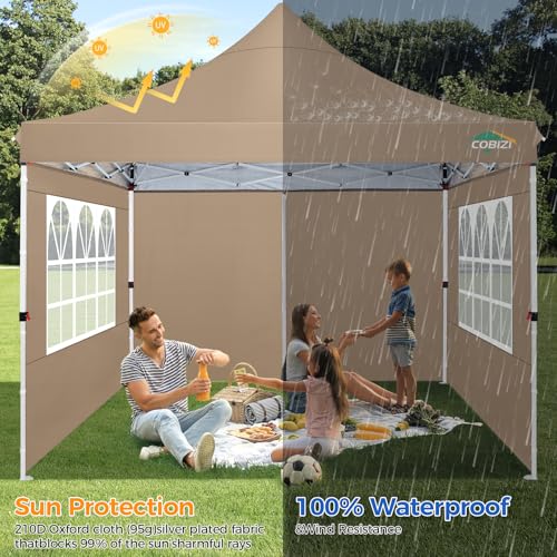 10x10 Pop Up Canopy Tent with 4 Sidewalls and Mesh Windows 2.0