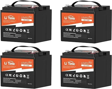 LiTime 12V 50Ah Plus LiFePO4 Lithium Battery, Ideal Replacement for AGM Battery, 50A BMS, 4000+ Cycles, Output Power 640W, Perfect forRV, Boat
