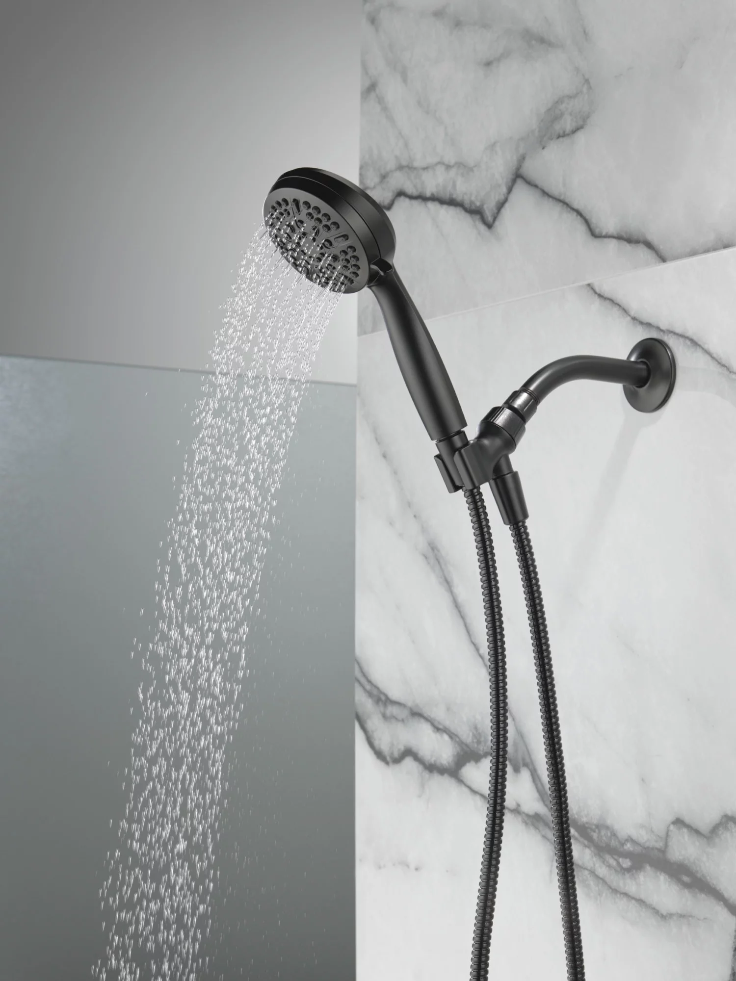 Delta 75511 Universal Showering Components 1.75 GPM Multi Function Hand Shower - Black - Curated Treasures Market