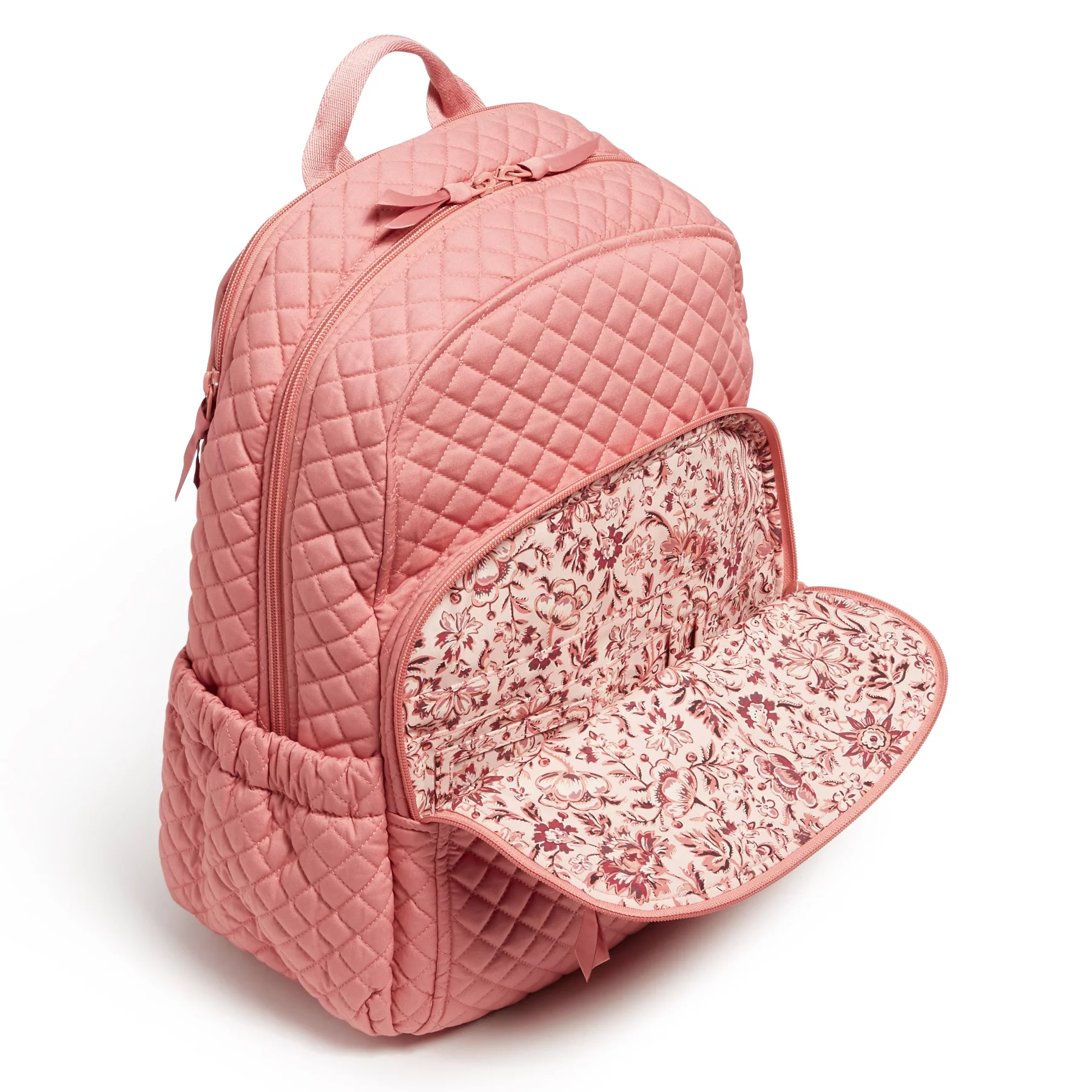 Vera Bradley Women's Cotton Campus Backpack Terra Cotta Rose