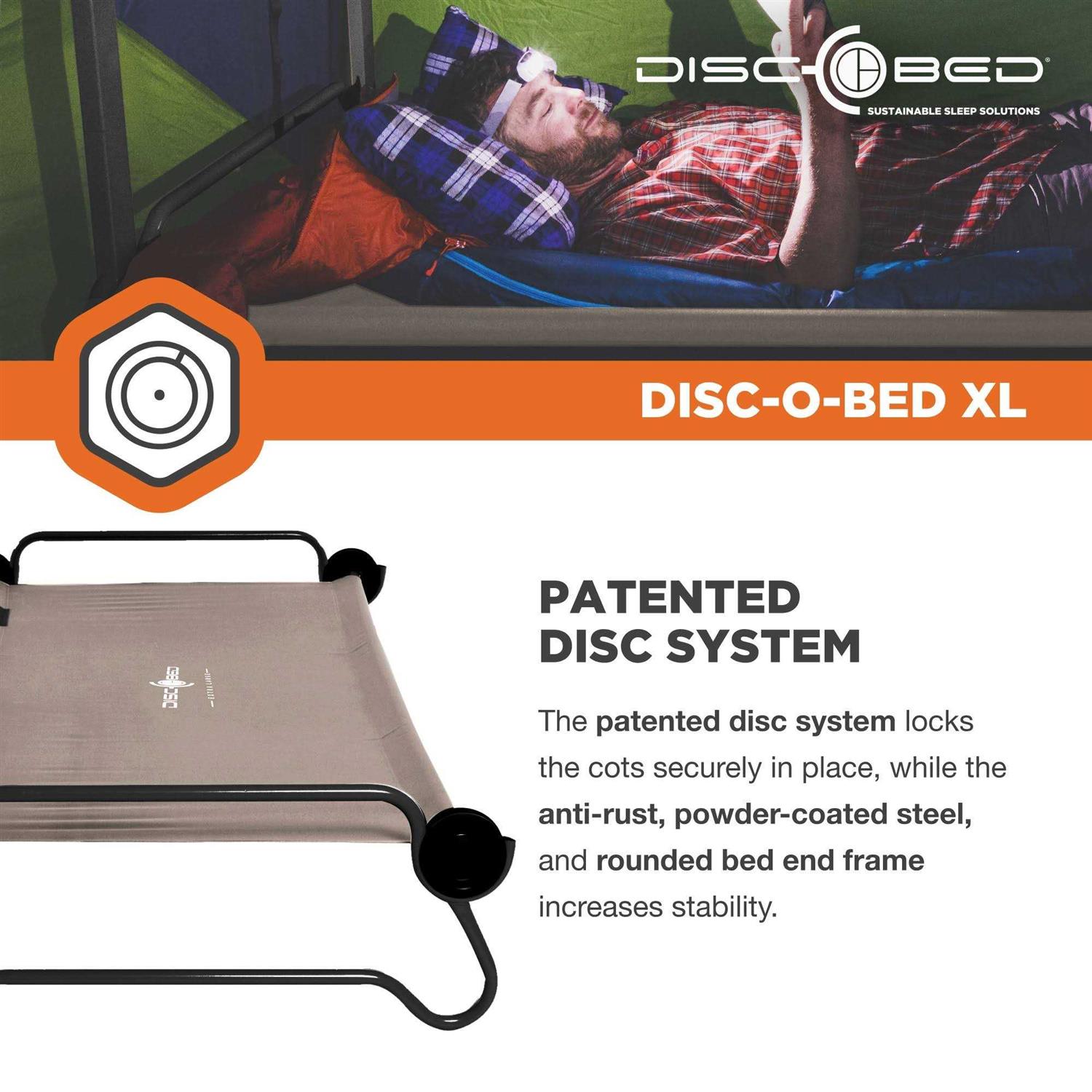 Disc-O-Bed Cam-O-Bunk Double Cot Organizers - Sports Supplies Online Store