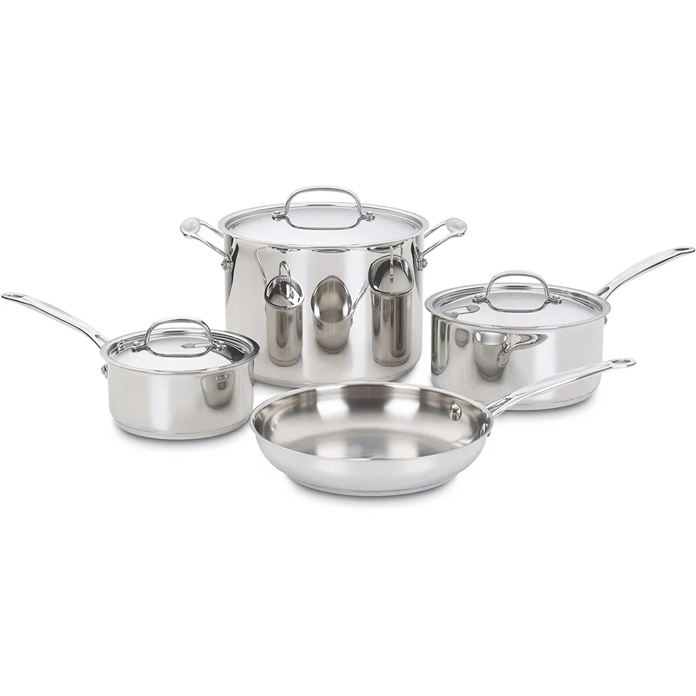 Cuisinart 77-7P1 Chef's Classic 7-Piece Cookware Pot and Pan Set