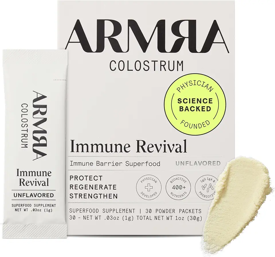 Sponsored Ad - ARMRA Colostrum™ Premium Powder, Grass Fed, Gut Health Bloating Immunity Skin & Hair, Contains 400+ Bioactive Nutrients