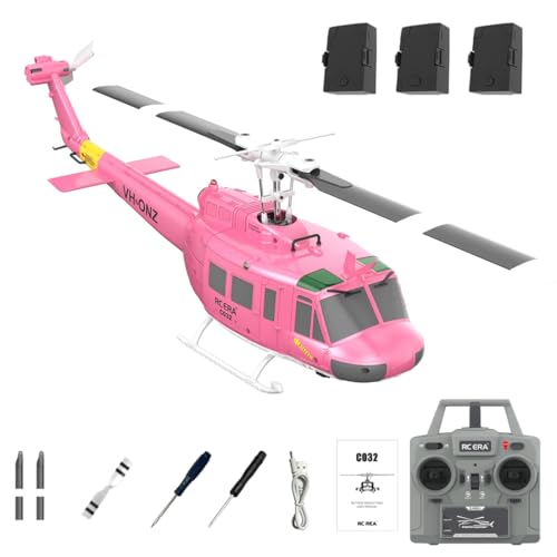 RC ERA C032 UH-1 Huey RC Helicopter with 3D Inverted Flight & 6-Axis Gyro Stabilization