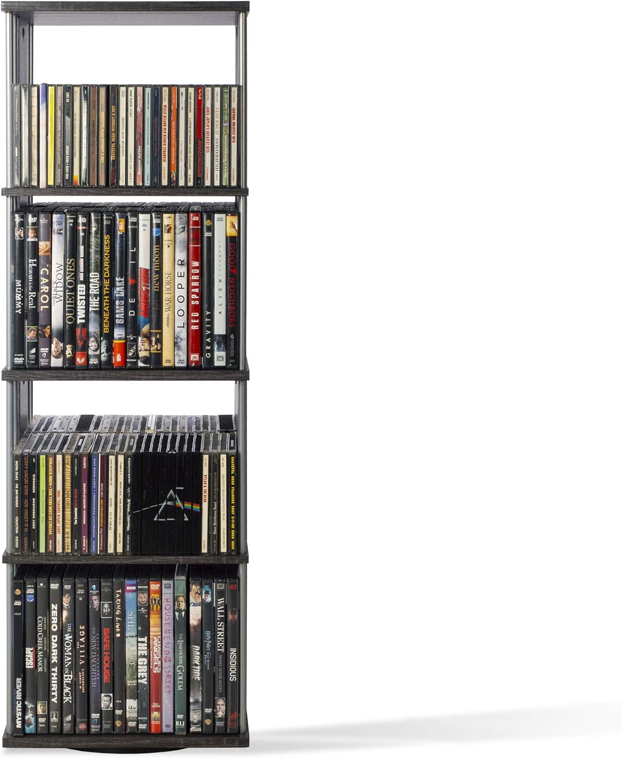 Atlantic Typhoon Media/Storage Spinner – 360-Degree Full-Rotation on a Ball Bearing Base, Holds Optical Media or Collectable and Memorabilia