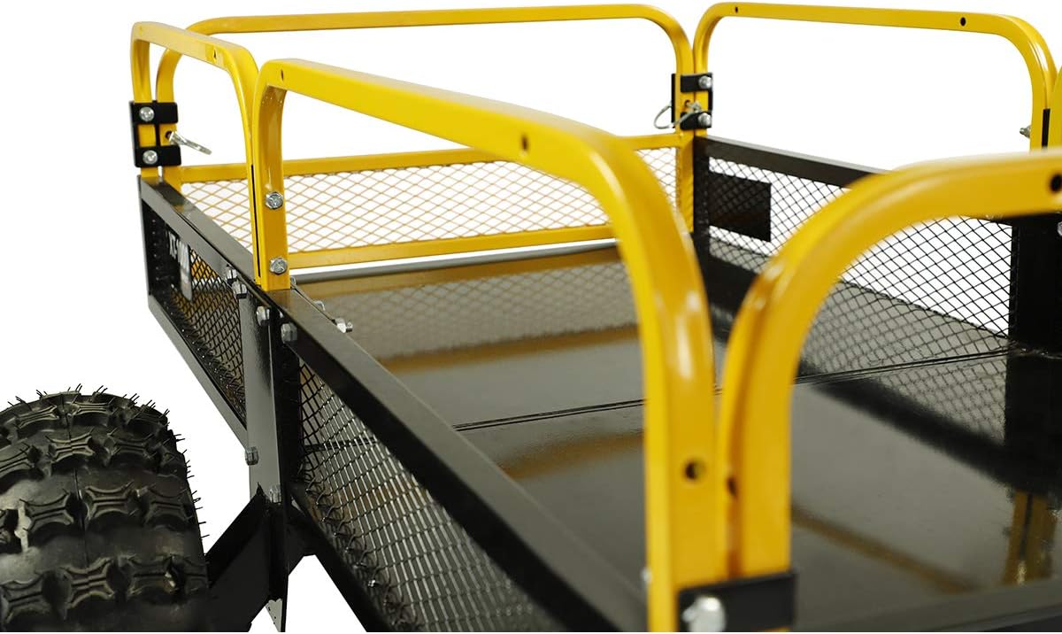 MotoAlliance Impact ATV/UTV Heavy Duty Utility Cart Cargo Trailer 1000lb Capacity; 12 cu. ft.