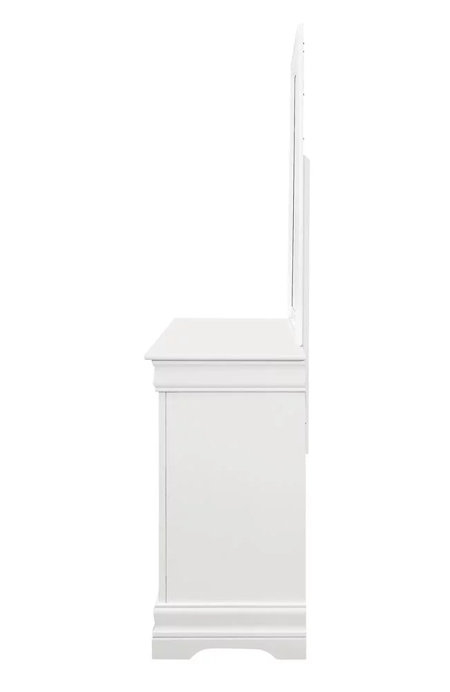 Coaster Louis Philippe Traditional 6-Drawer Wood Dresser in White