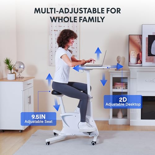 FLEXISPOT V9 3-IN-1 Exercise Bike, All-in-one Under Desk Bike