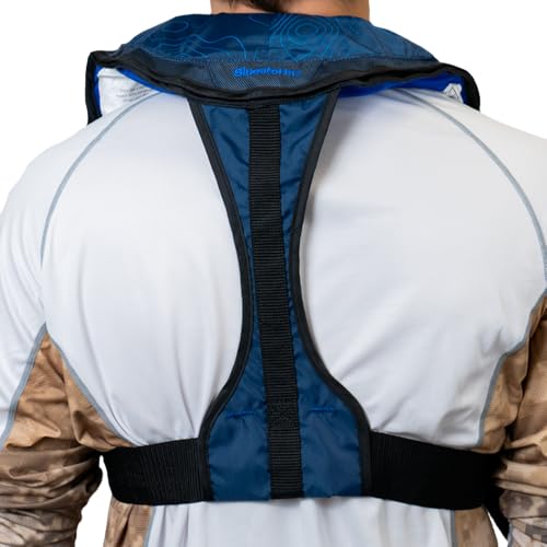 BLUESTORM Stratus 35 Inflatable Life Jacket PFD for Adults | US Coast Guard (USCG) Approved Automatic Self Inflating Life Vest Preserver with Manual