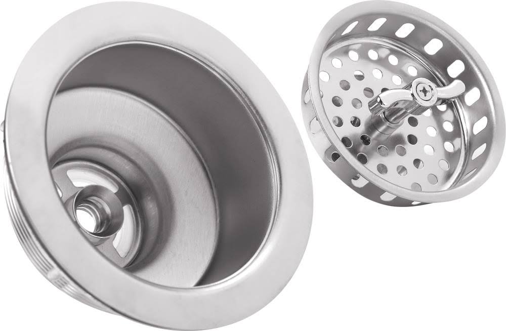 Soleil SSDP5050P805CP 20 Gauge Stainless Steel 33x22 L x 22x22 W Double Basin Drop-In Kitchen Sink with Gooseneck Faucet Faucet