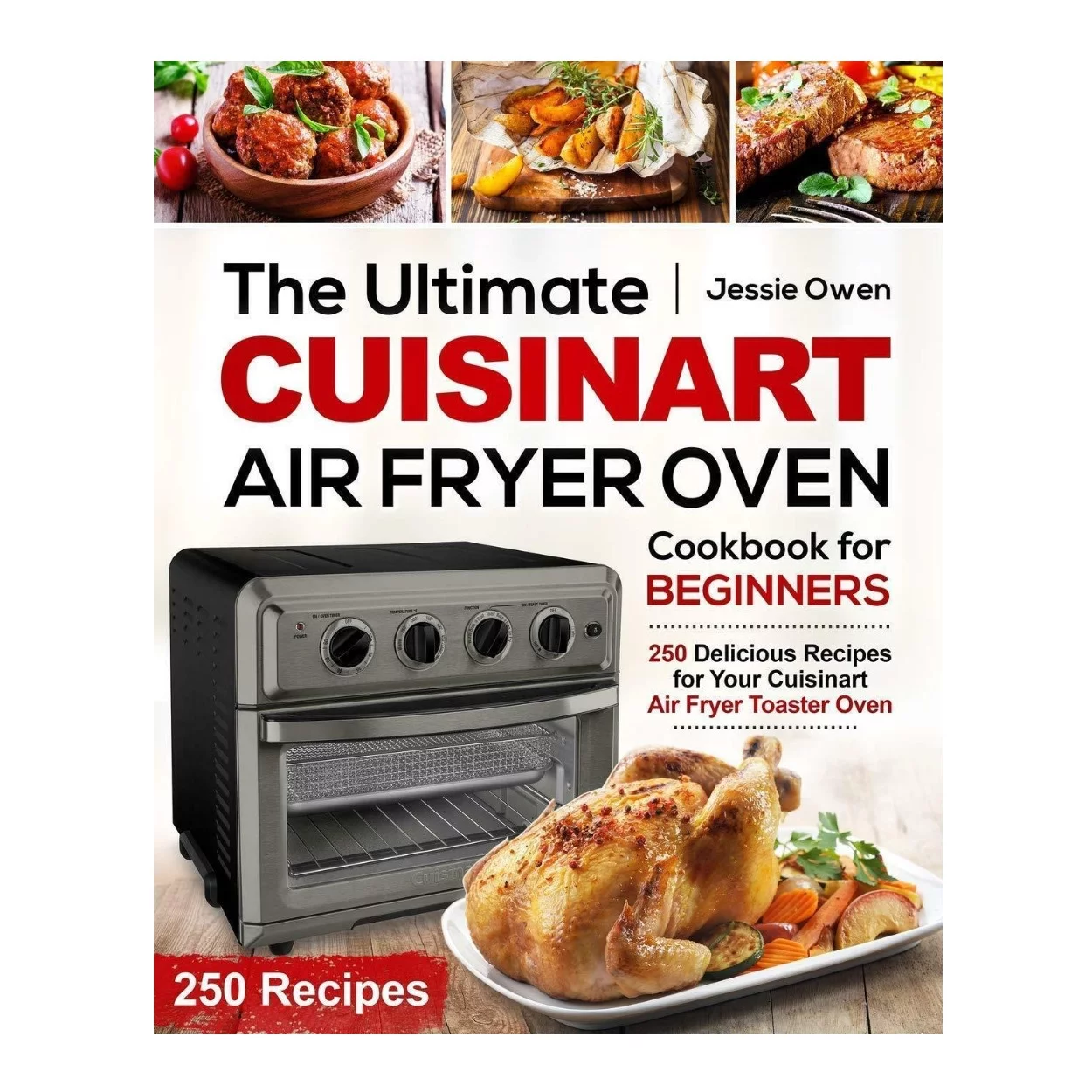Cuisinart Airfryer Toaster Oven with Grill (Stainless Steel) with Book and Mitt