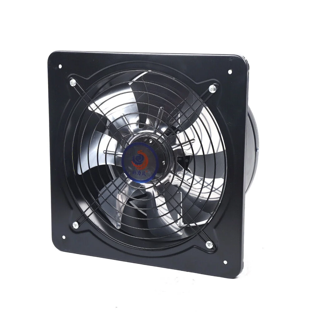 Oukaning 12" Exhaust Fan Blower Ventilation Extractor Air Blower Fan Wall Mounted 125W