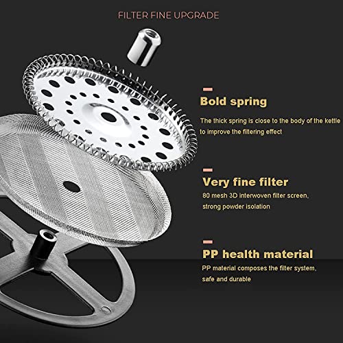 coffee machines Multifunction French Press Coffee Maker with Stainless Steel Filter,Quality Tea Maker, Perfect for Morning Coffee