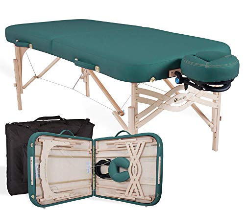 EARTHLITE Premium Portable Massage Table Package SPIRIT - Spa-Level Comfort, Deluxe Cushioning incl. Flex-Rest Face Cradle & Strata Face Pillow
