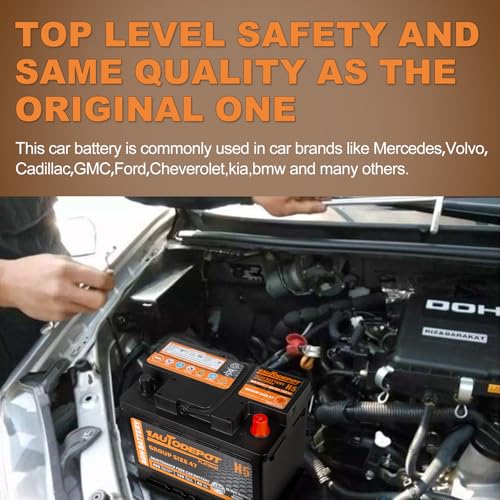 BCI Group 24F Car Battery, 12V 70Ah Automotive Battery Premium Maintenance Free AGM Batteries, 710CCA, 120RC, 36 Months Warranty