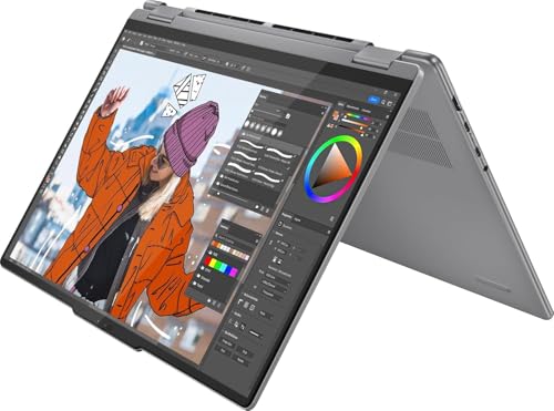 Lenovo Yoga 7 7i 2-in-1 Laptop (16" FHD+ Touchscreen, AMD Ryzen 7 8840HS (Beat i7-1355U), 16GB DDR5 RAM, 1TB SSD) AI PC, Backlit, Fingerprint