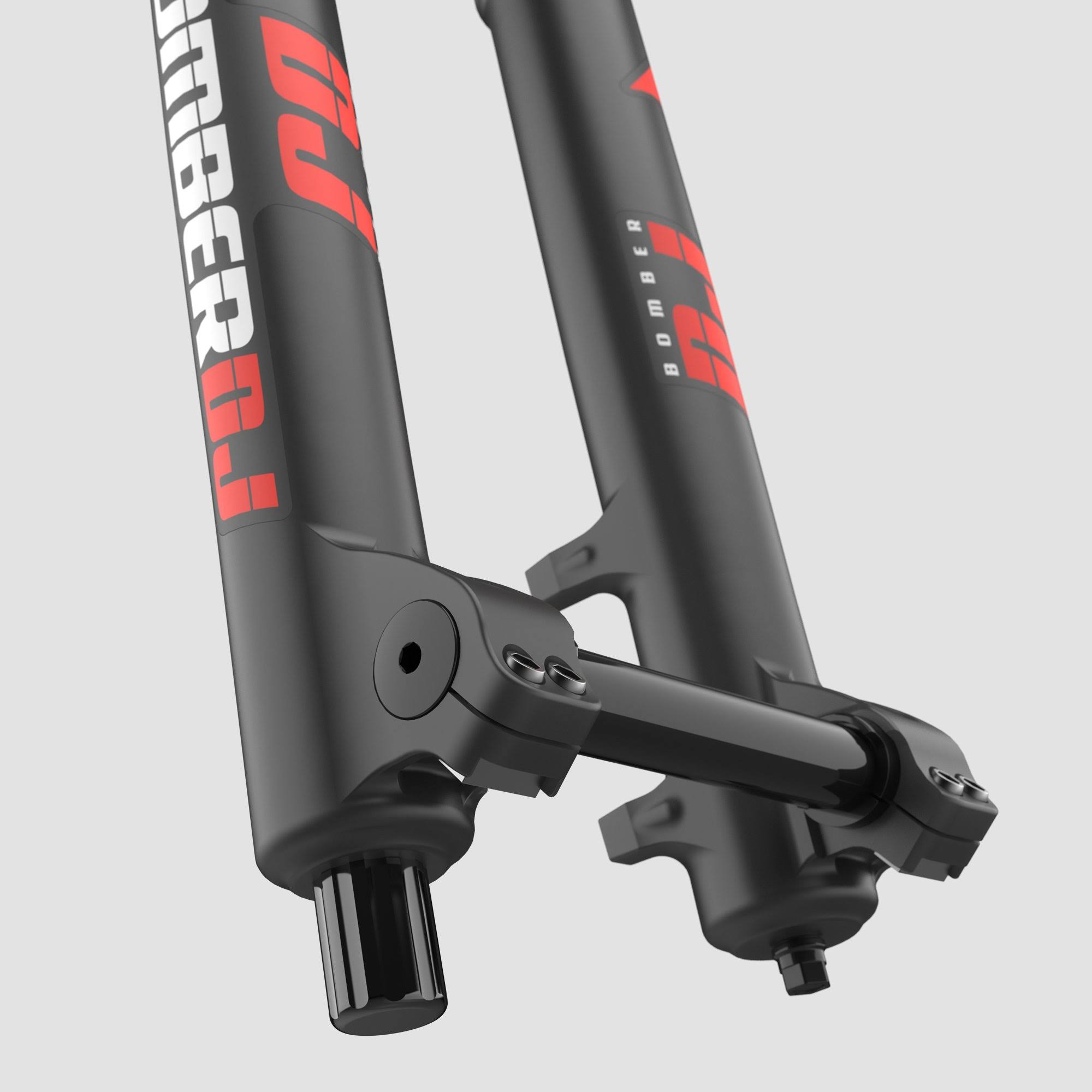 Marzocchi Bomber DJ Suspension Fork: 26 inch, 100mm, Grip DAMPER, 20 x 110mm, 37mm Offset, Black