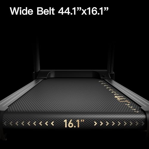 CURSOR FITNESS Home Folding Treadmill with Pulse Sensor, 2.5 HP Quiet Brushless, 7.5 MPH, 265 LBS Capacity
