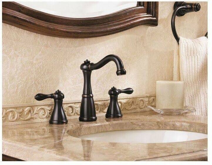 Pfister LG49-M0BY Marielle 2-Handle 8x22 Widespread Bathroom Faucet, Tuscan Bronze