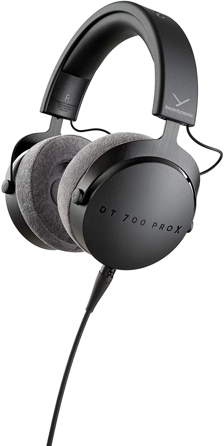 Beyerdynamic DT 700 Pro X Closed-Back Studio Headphones Bundle with Detachable Cable, Headphone Splitter, Extension Cable