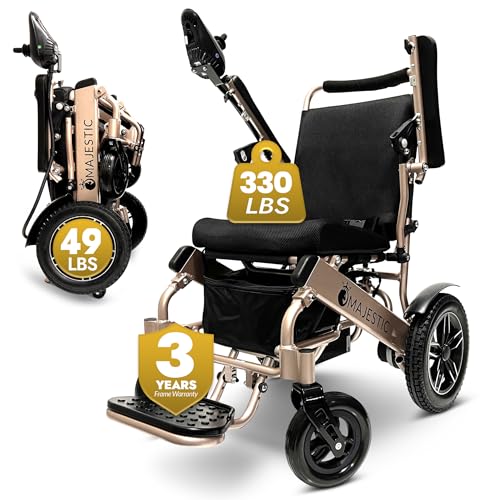 Majestic IQ-8000 Electric Wheelchairs for Adults,Foldable Lightweight Electric Wheelchair,Light Weight Folding Power Chair for Seniors