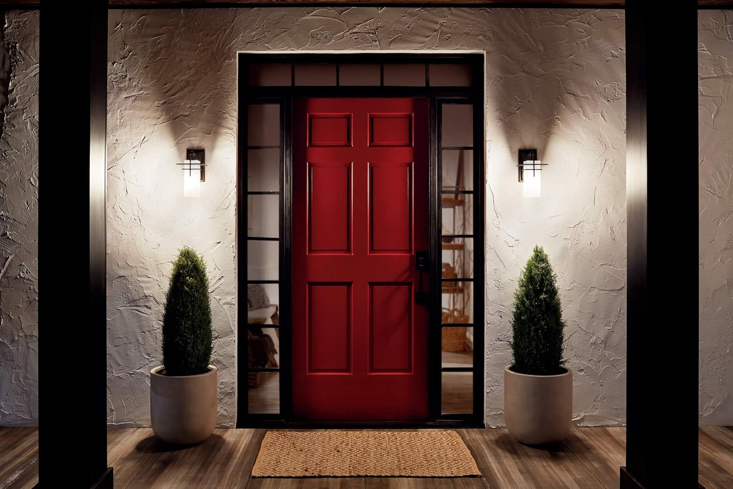 Caterham 11.75 1 Light Outdoor Wall Light with Satin Etched Cased Opal Glass in Olde Bronze®