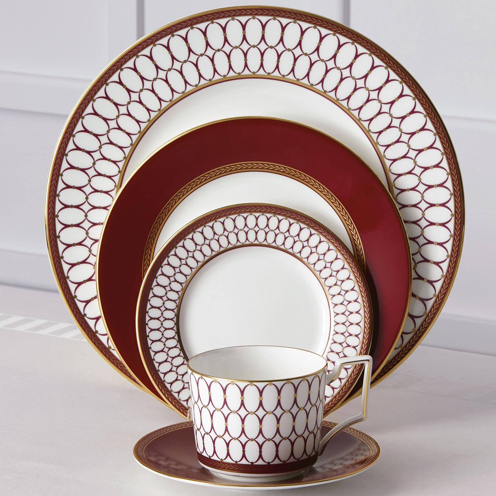 Wedgwood - Renaissance Red - 5 Piece Place Setting