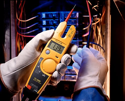 Fluke T5-1000 Voltage, Continuity and Current Tester, OpenJaw Design For Current Measurements Without Metallic Contact