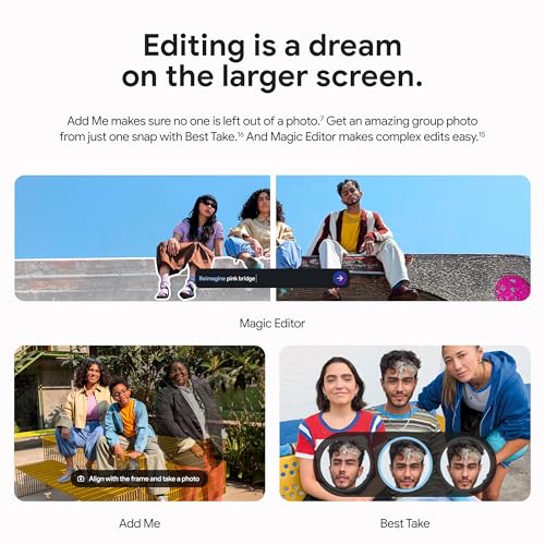 Google Pixel 9 Pro Fold - Unlocked Android Smartphone with Gemini - Advanced Triple Rear Camera System - Foldable Display - Hands-Free Video