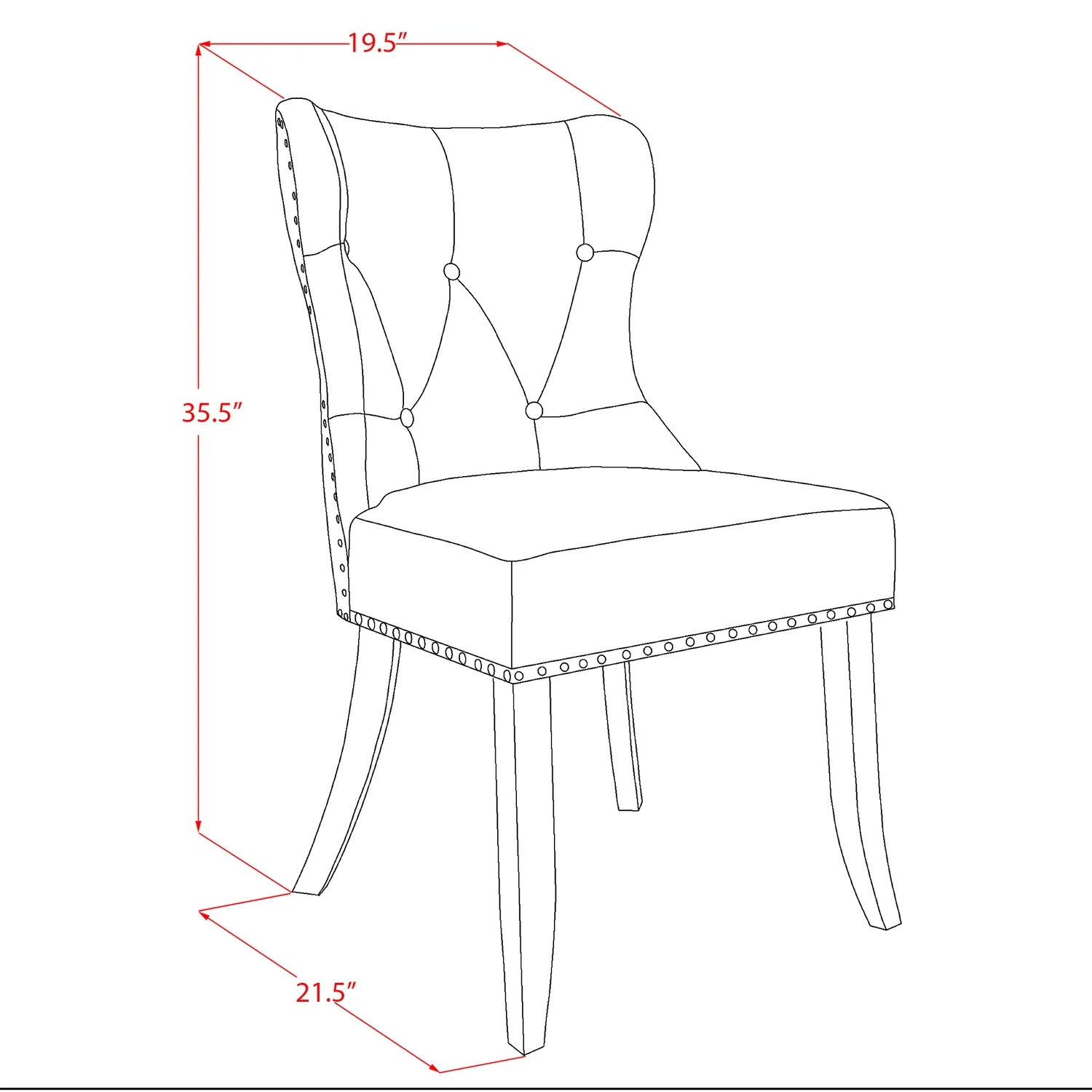 East West Furniture East-West Furniture SHSI5-BLK-21