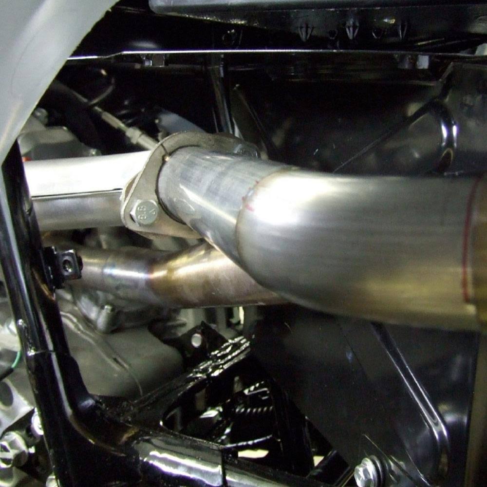 HMF Racing Brushed Performance 3/4 System Exhaust for Kawasaki Brute Force 750 15-20 End Cap- Turn-Down-Brushed