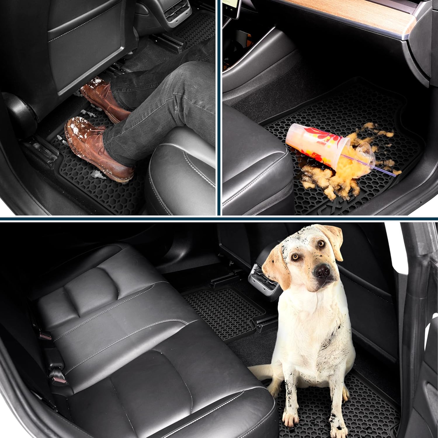 Floor Car Mat Set Replacement for Mazda CX-5 2017+ All Weather Floor Mats - CX-5 All Weather Interior Floor Liners by Automajor
