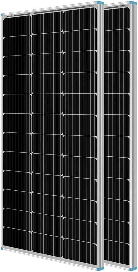 Renogy 2PCS 100 Watt Solar Panels 12 Volt Monocrystalline