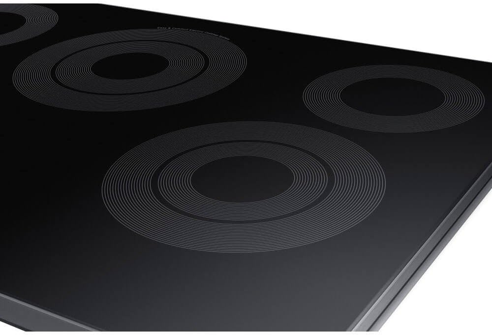 Samsung 30" Black Stainless Steel Electric Smoothtop Stovetop Cooktop NZ30K6330RG