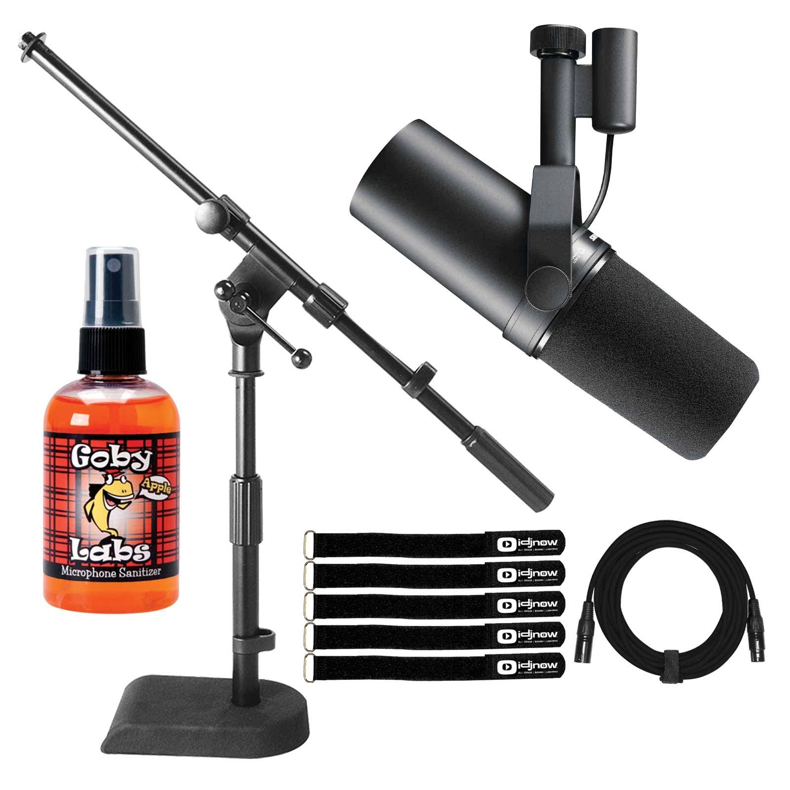 Shure SM7B Broadcast Microphone with Microphone Boom Stand Package