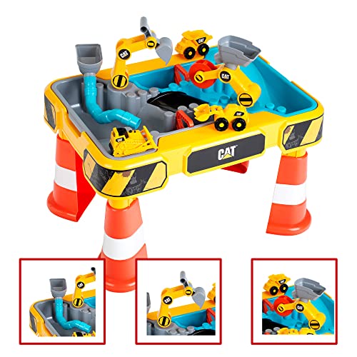 Klein CAT: Sand and Water Play Table, Kids Pretend Play, Construction Toys, Ages 18 Months+
