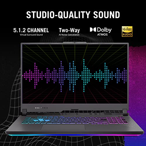 ASUS ROG Strix G17 (2023) Gaming Laptop, 17.3” QHD 240Hz, GeForce RTX 4070, AMD Ryzen 9 7945HX, 16GB DDR5, 1TB PCIe SSD, Wi-Fi 6E, Windows 11