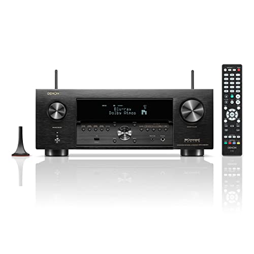 Denon AVR-X4800H 9.4-Ch Receiver - 8K UHD Home Theater AVR (125W X 9) Built-in Bluetooth, Wi-Fi & HEOS Multi-Room Streaming, Dolby Atmos, DTS:X Pro