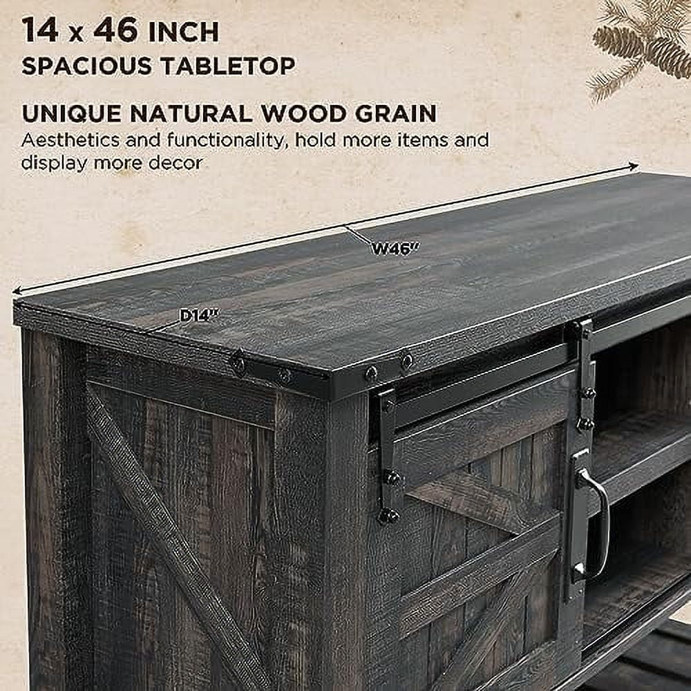 joma Entryway Table with Sliding Barn Doors  46"
