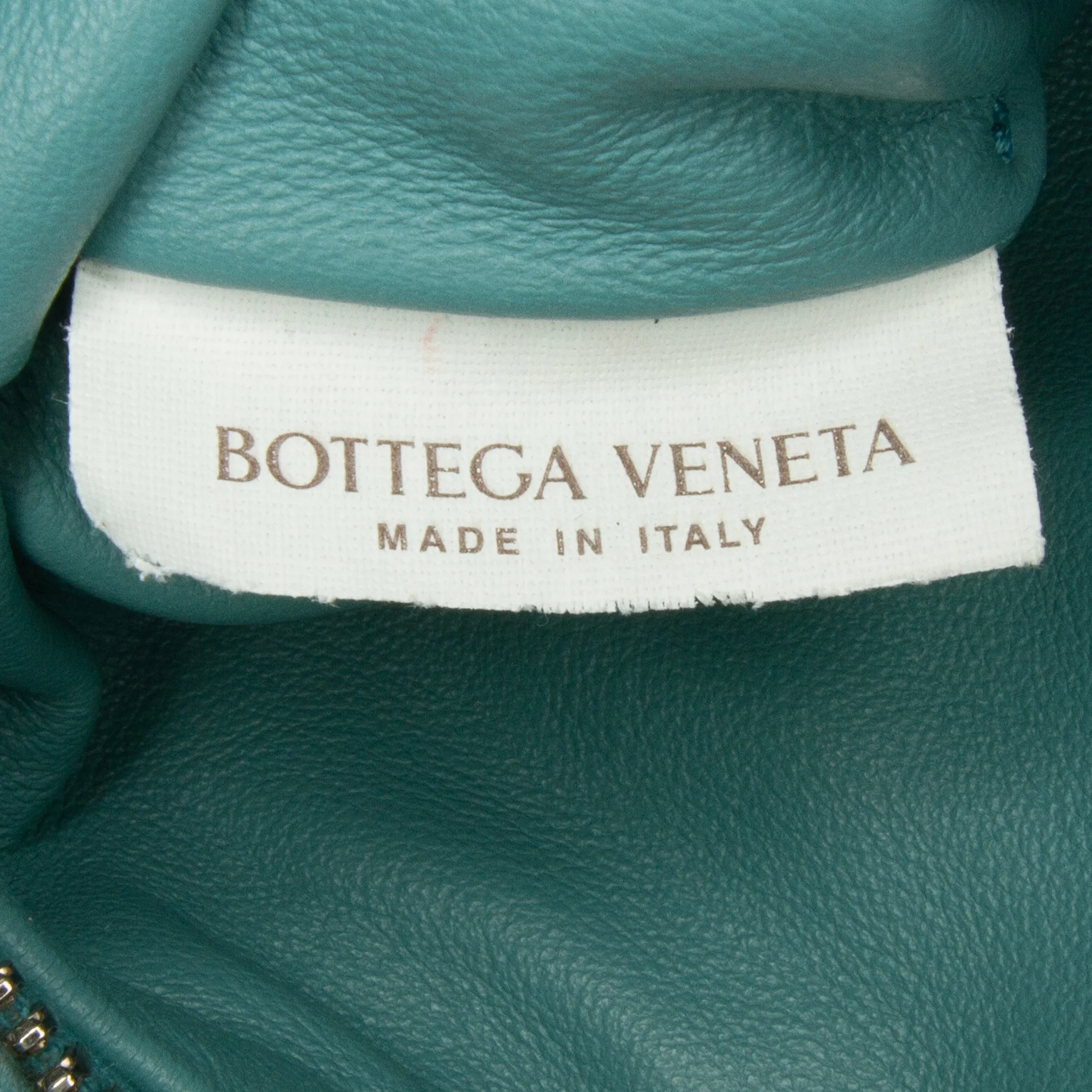 Pre-Owned Authenticated Bottega Veneta Mini Intrecciato Jodie Calf Leather Blue Handbag Top HandleBag Unisex (Good)