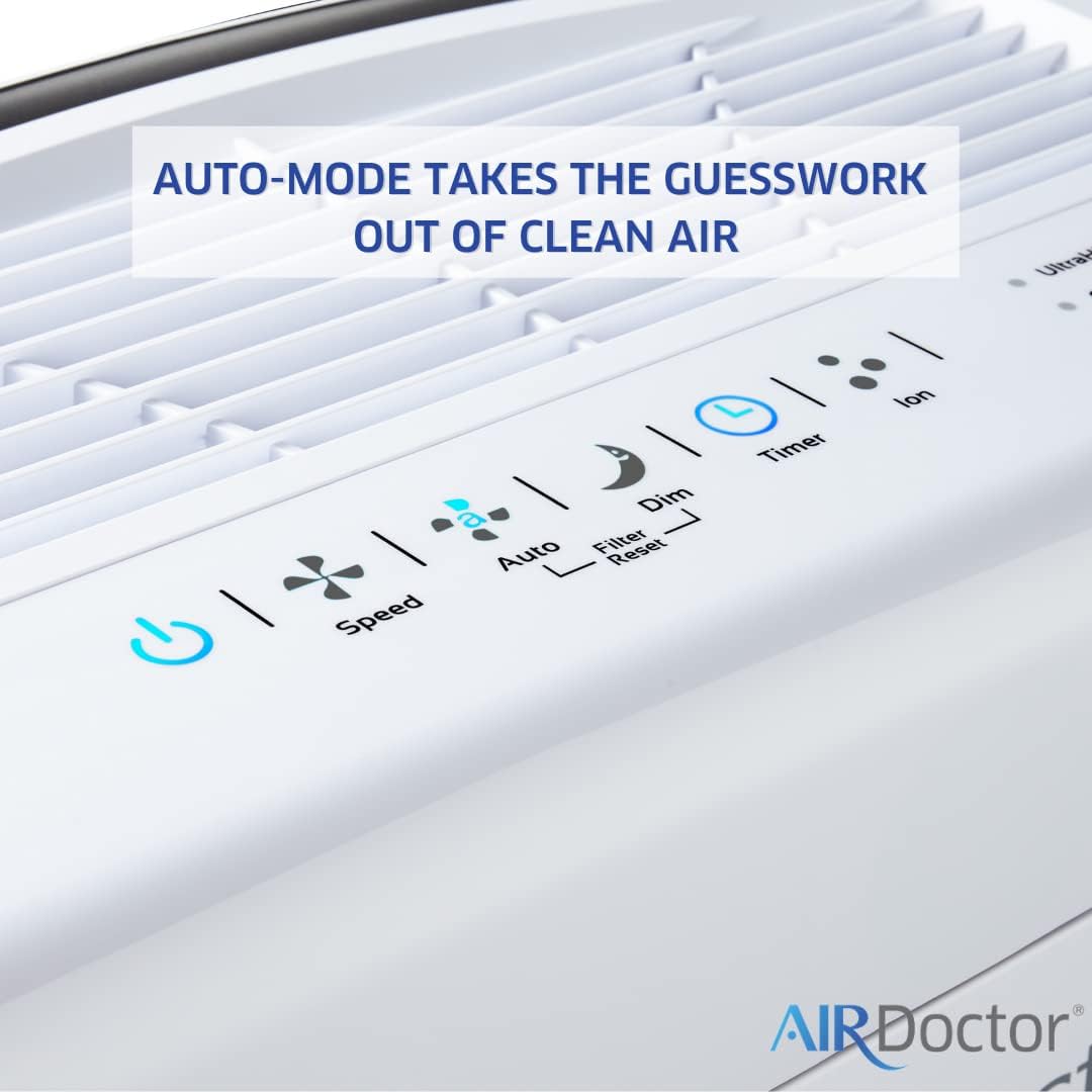 AIRDOCTOR 4-in-1 Air Purifier for Home and Large Rooms with UltraHEPA, Carbon & VOC Filters
