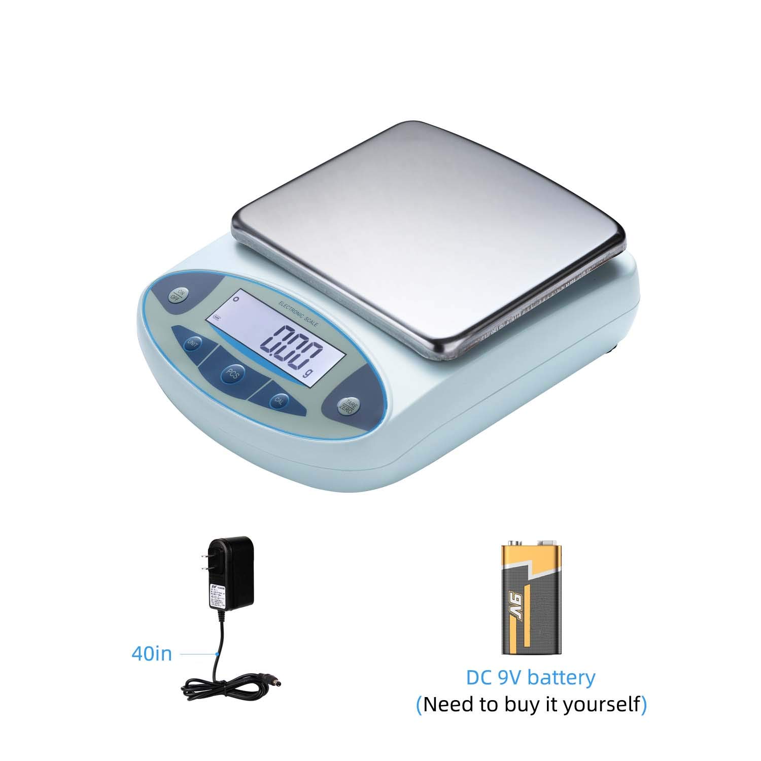 RESHY High Precision Lab Scale Digital Analytical Electronic Balance Laboratory Lab Precision Scale Scientific Scale 0.01g Accuracy 110V (1000g,0.01g)