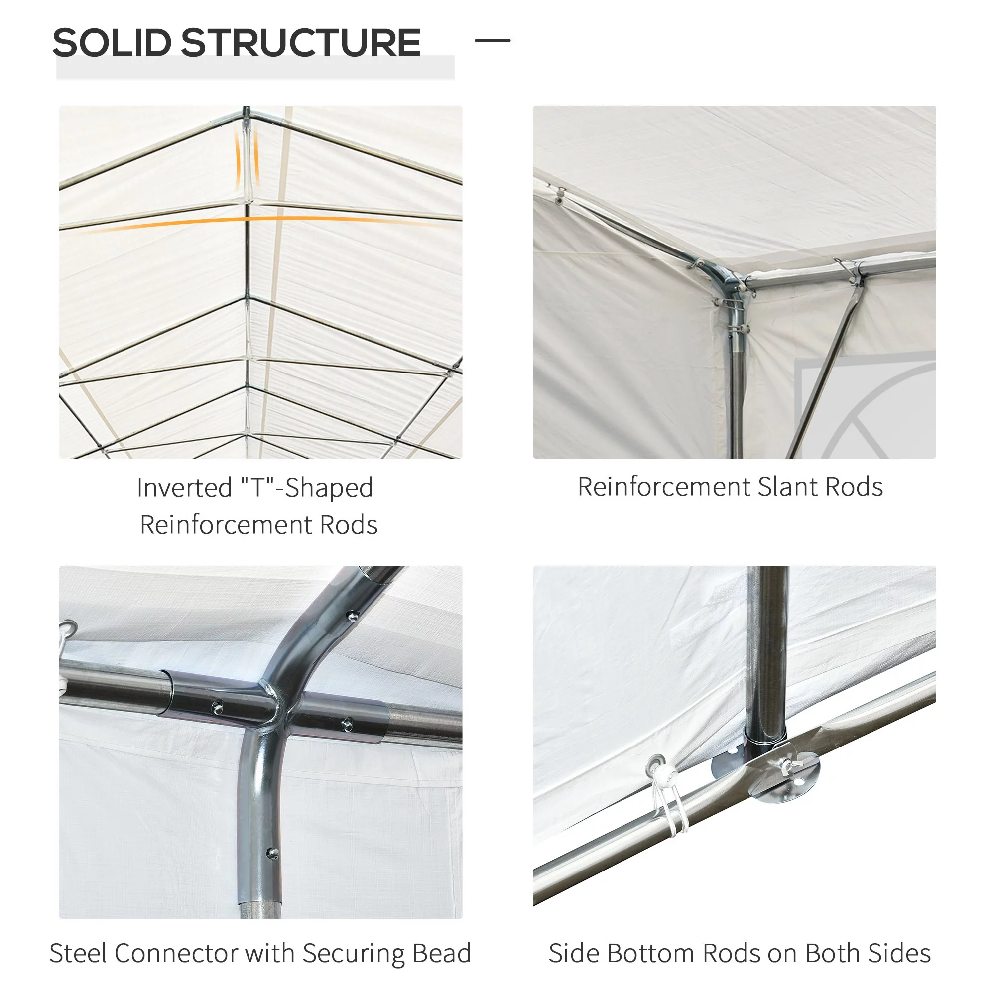Outsunny 40'x20' Heavy Duty Party Wedding Tent Canopy Event Gazebo White