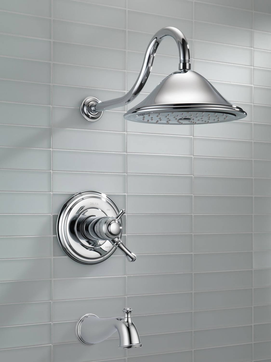 Delta T17T497-PN Cassidy MultiChoice 17T Series Tub and Shower Trim - Polished Nickel