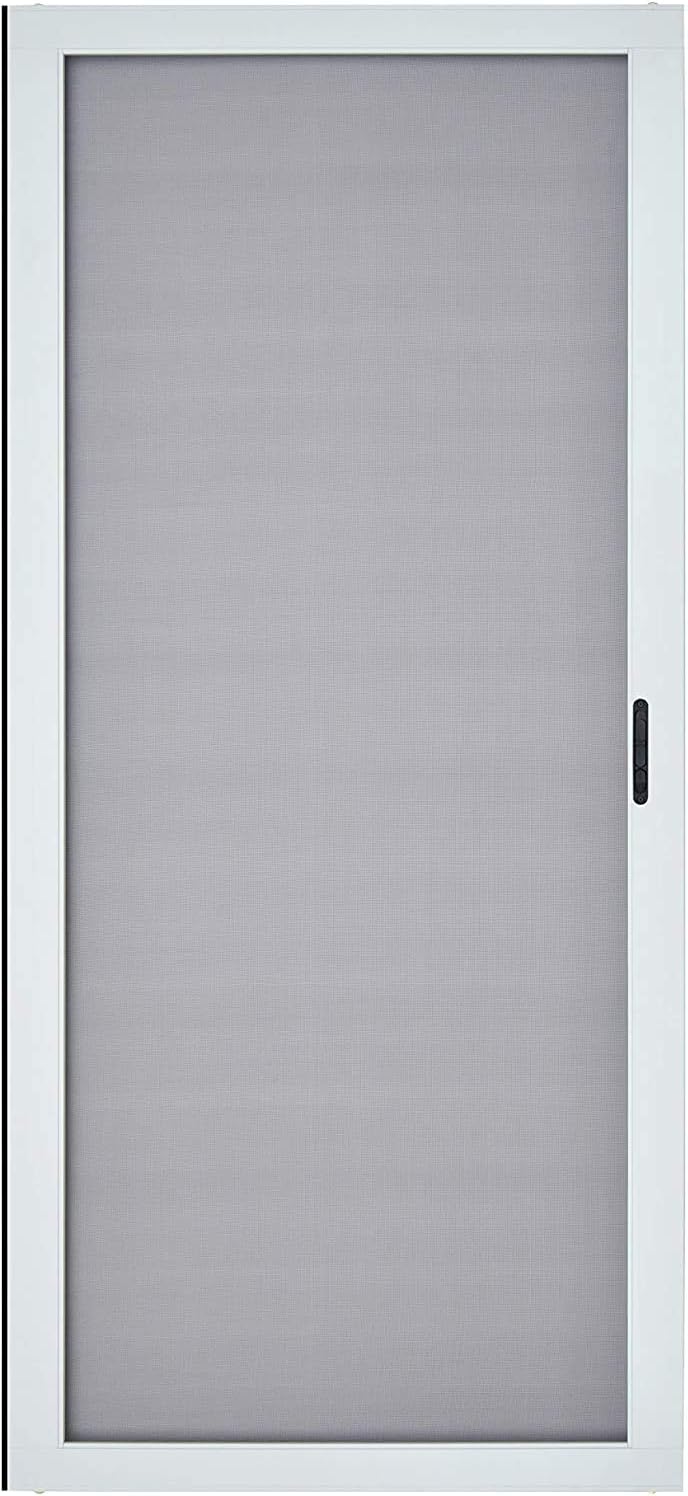 K.D. Heavy Duty Aluminum Sliding Patio Screen Door Kit（36"x96", White)-2.5" Frame