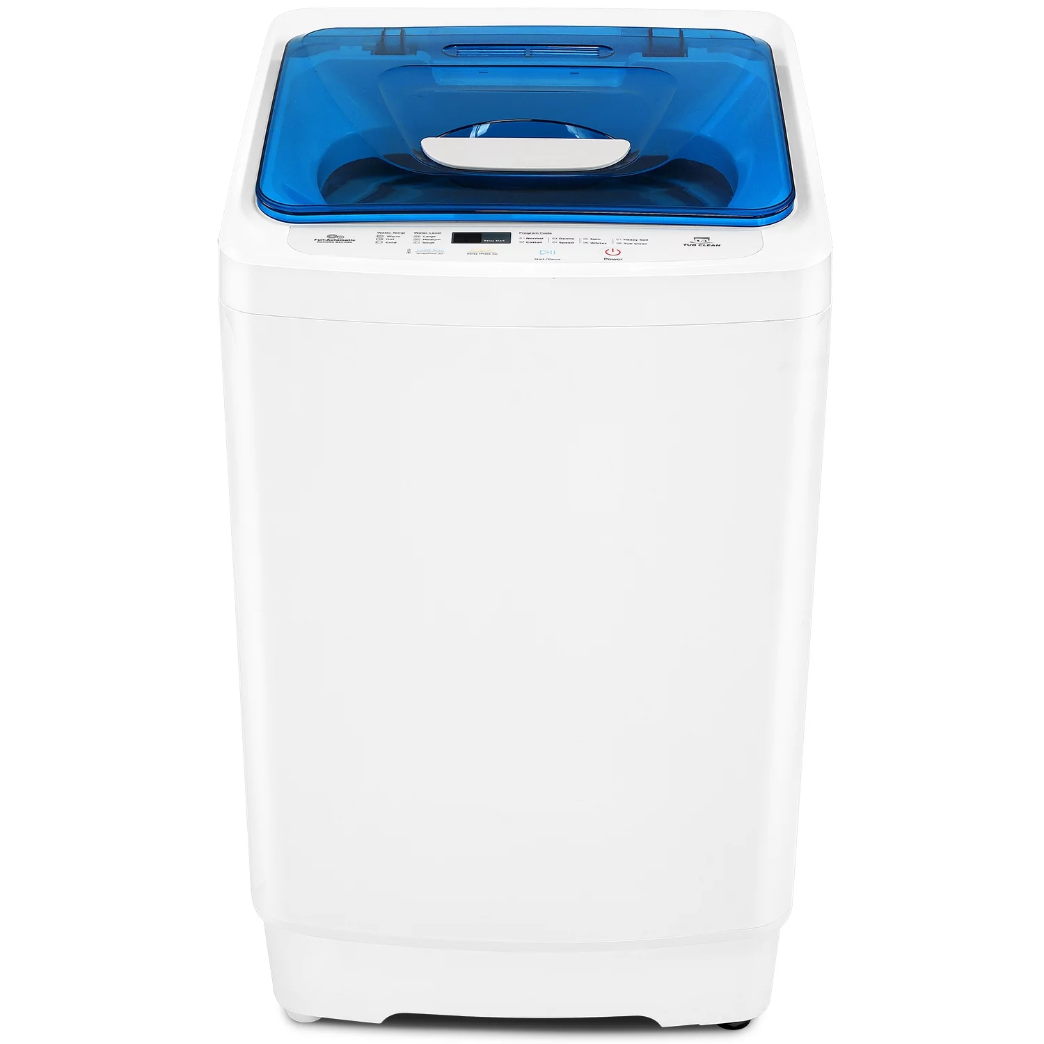 Qhomic Fully Automatic Washing Machine, 17.8lb Large Capacity Portable Washing Machine with Dual Inlets for Hot and Cold Water